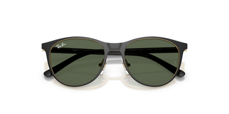 Ray-Ban Junior 0RJ9552S in Black On Gold - Side View