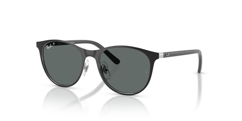 Ray-Ban Junior 0RJ9552S in Black On Silver - Alternate View