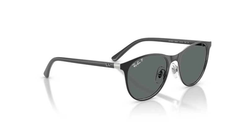 Ray-Ban Junior 0RJ9552S in Black On Silver - Alternate View