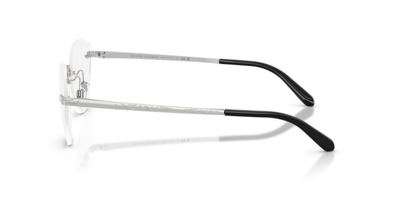 Ralph Lauren RL5134 in Shiny Silver (9001) - Temple Detail