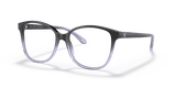 Shiny Gradient Black/ Transparent Blue (6021)