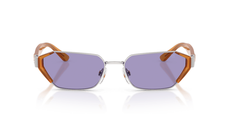 Ralph Lauren RL7094 in Shiny Silver / Violet (90011A) - Back View