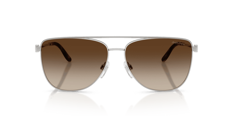 Ralph Lauren RL7096 in Shiny Silver / Gradient Brown (900113) - Back View