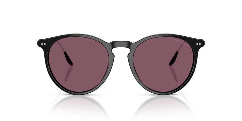 Ralph Lauren RL8181P in Shiny Black / Solid Purple (50011A) - Back View