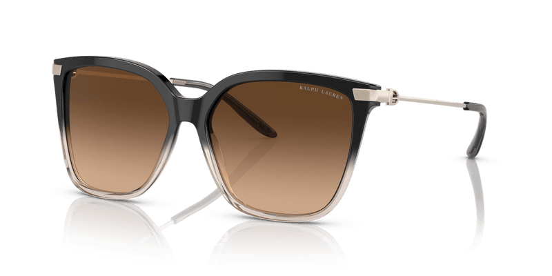 Ralph Lauren THE JACQUIE RL8209 in Shiny Grad Black/Transp Beige / Brown Gradient (602274) - Alternate View