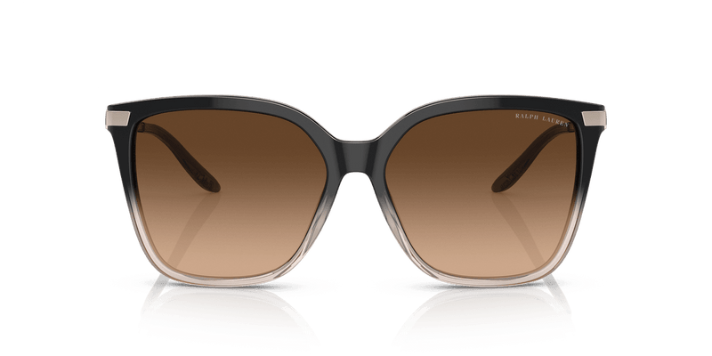 Ralph Lauren THE JACQUIE in Shiny Grad Black/Transp Beige / Brown Gradient (602274) - Alternate View