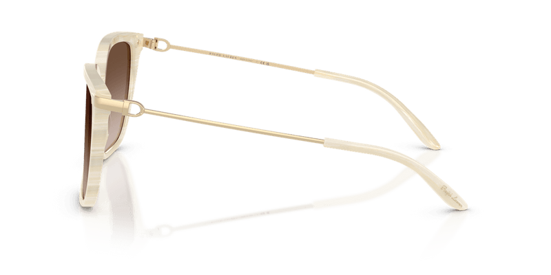 Ralph Lauren THE JACQUIE in Cream Horn / Gradient Brown (610713) - Side View