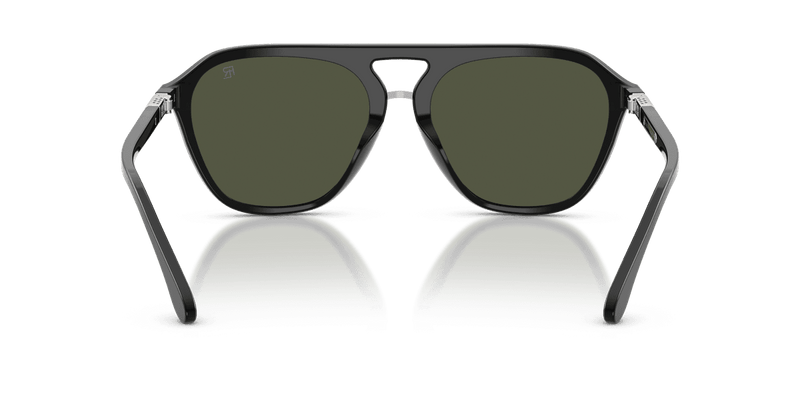 Ralph Lauren THE HUGH in Shiny Black / Green (500131) - Back View