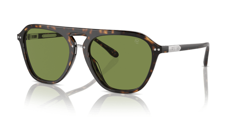 Ralph Lauren THE HUGH in Dark Havana / Green (50034E) - Alternate View