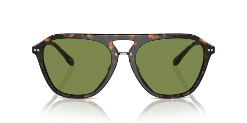 Ralph Lauren THE HUGH RL8219U in Dark Havana / Green (50034E) - Alternate View