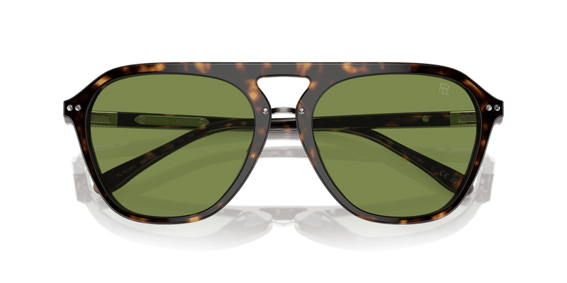 Ralph Lauren THE HUGH in Dark Havana / Green (50034E) - Alternate View
