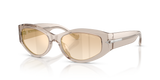 Transparent Grey / Light Brown Mirror Gradient Go (63904E)