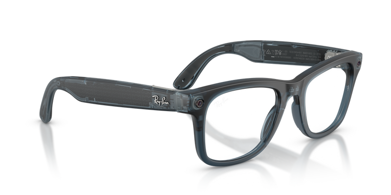Ray-Ban Meta Wayfarer Optics (Gen 3) in Transparent Ocean Blue (8555) - Alternate View