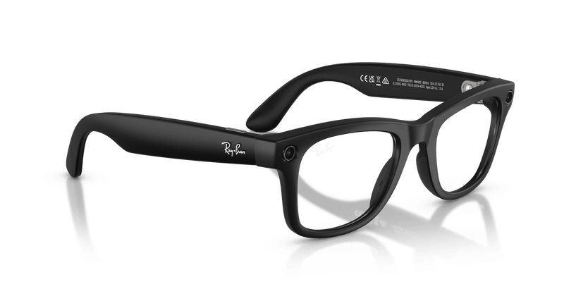 Ray-Ban Meta Wayfarer - Black / Clear/Grey (601S1Z)-variant-image