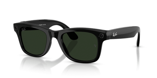 Ray-Ban Meta Wayfarer - Black / Clear/Graphite Green (601/1M)