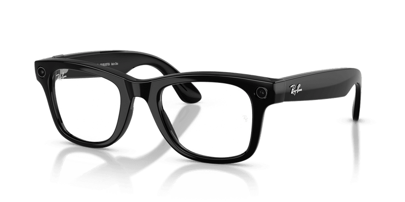 Ray-Ban Meta Wayfarer - Black / Clear/Graphite Green (601/1M)-variant-image