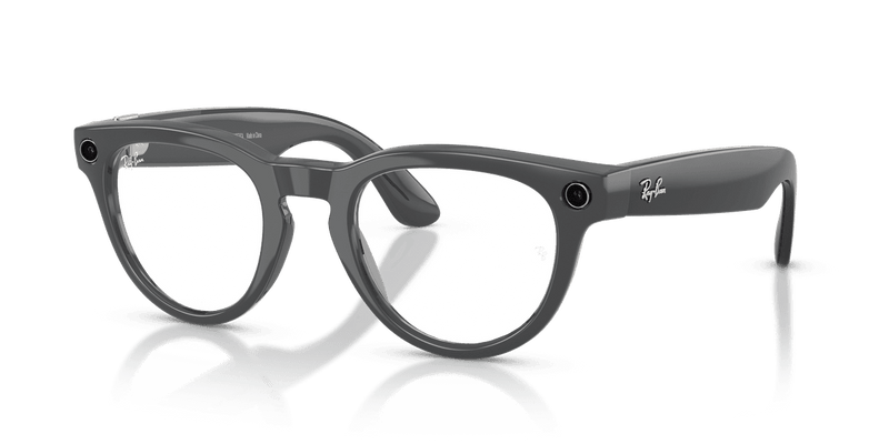 Ray-Ban Meta Headliner - Asteroid Grey / Clear/Emerald (6702CE)-variant-image