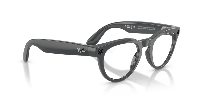 Ray-Ban Meta Headliner - Asteroid Grey / Clear/Emerald (6702CE)-variant-image