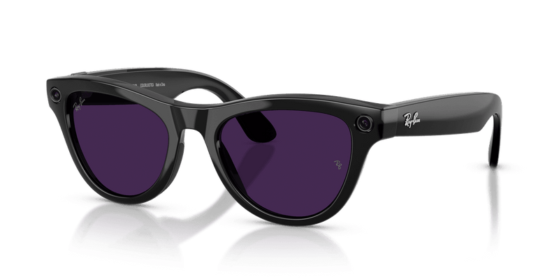 Ray-Ban Meta Skyler - Black / Clear/Amethyst (601/CH)