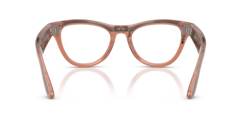Ray-Ban Meta Skyler - Peach / Clear/Brown (6778M4)-variant-image