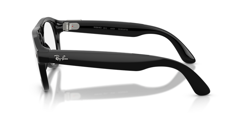 Ray-Ban Meta Aviator Optics (Gen 3) in Black (2000) - Side View