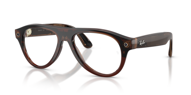 Ray-Ban Meta Aviator Optics (Gen 3) in Transparent Umber (8532) - Alternate View