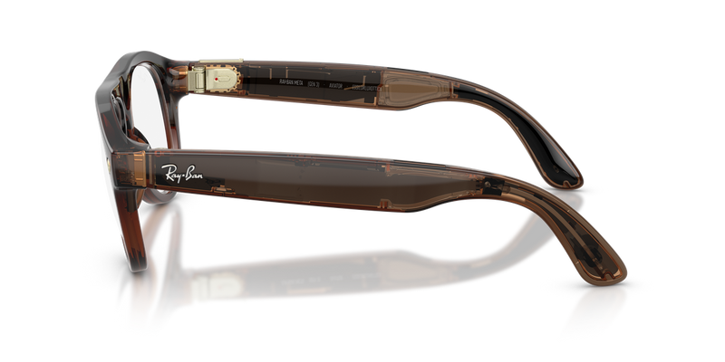 Ray-Ban Meta Aviator Optics (Gen 3) in Transparent Umber (8532) - Alternate View