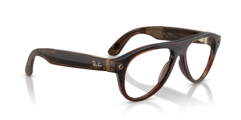 Ray-Ban Meta Aviator Optics (Gen 3) in Transparent Umber (8532) - Alternate View