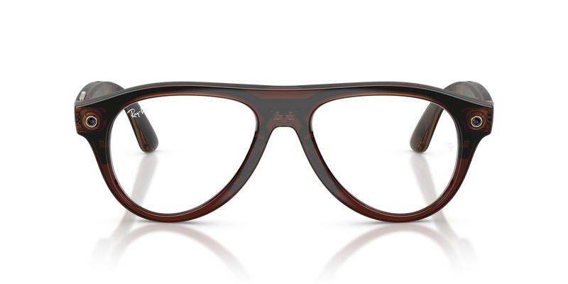 Ray-Ban Meta Aviator Optics (Gen 3) in Transparent Umber (8532) - Alternate View