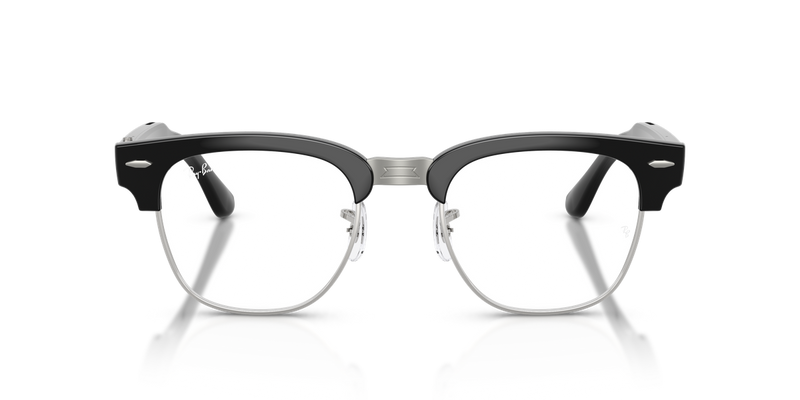 Ray-Ban Meta Audio Clubmaster Optics in Black on Silver (2000) - Alternate View