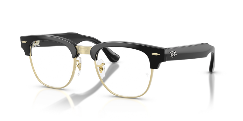 Ray-Ban Meta Audio Clubmaster Optics in Black on Gold (5784) - Alternate View