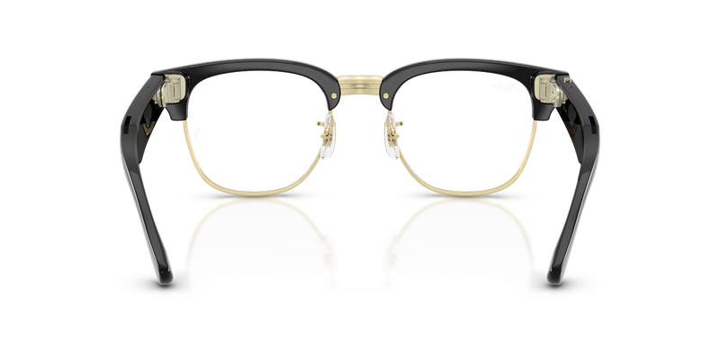 Ray-Ban Meta Audio Clubmaster Optics in Black on Gold (5784) - Alternate View