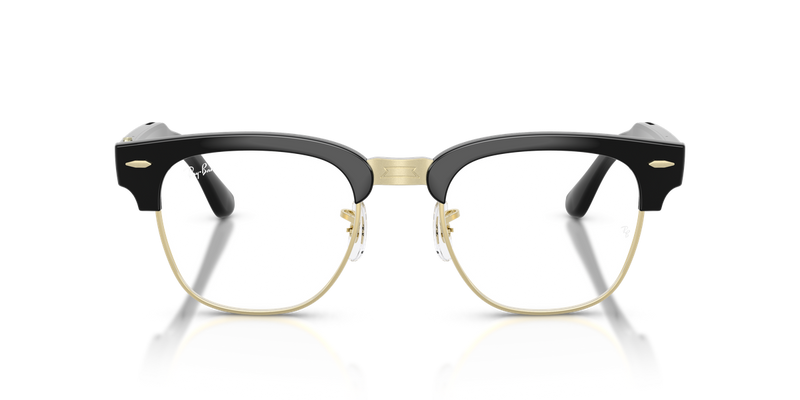 Ray-Ban Meta Audio Clubmaster Optics in Black on Gold (5784) - Alternate View