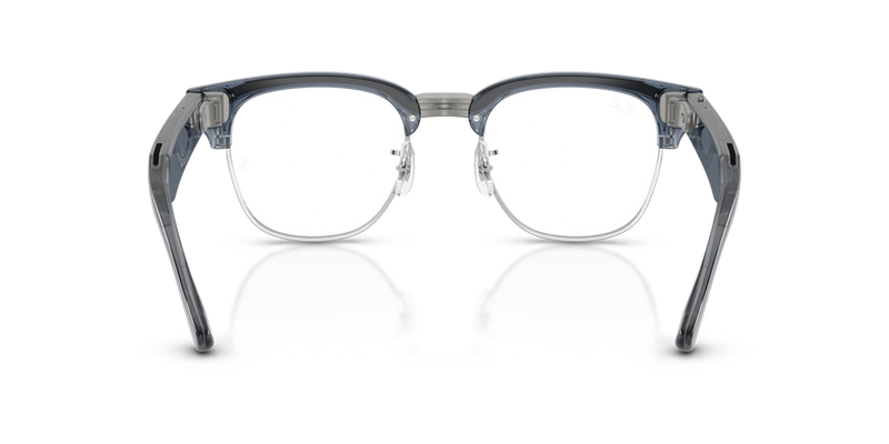 Ray-Ban Meta Audio Clubmaster Optics in Transparent Sky Blue (8547) - Alternate View