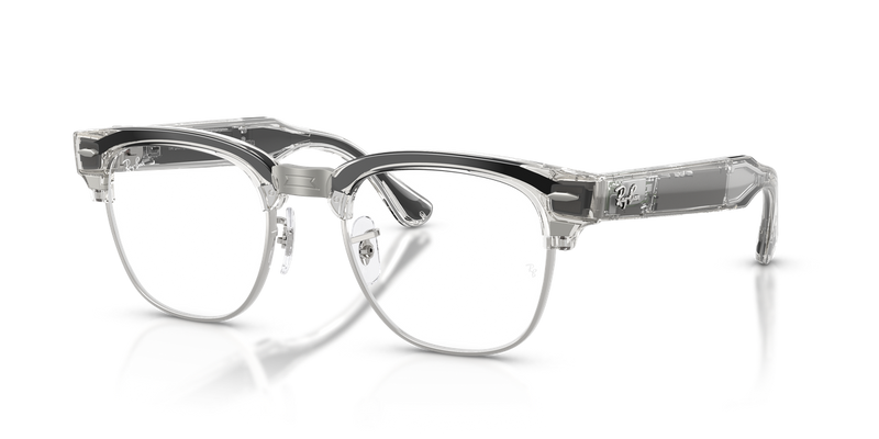 Ray-Ban Meta Audio Clubmaster Optics in Transparent Iron Grey (8548) - Alternate View