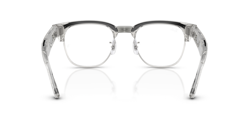 Ray-Ban Meta Audio Clubmaster Optics in Transparent Iron Grey (8548) - Alternate View