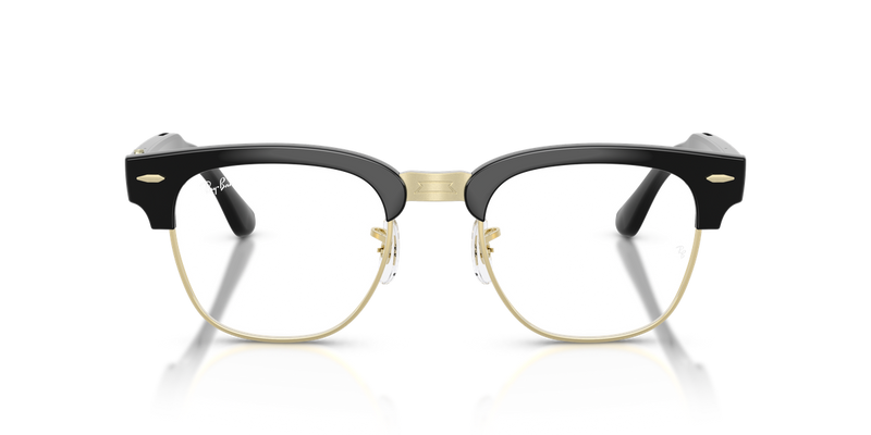 Ray-Ban Meta Audio Clubmaster in Black on Gold - Alternate View
