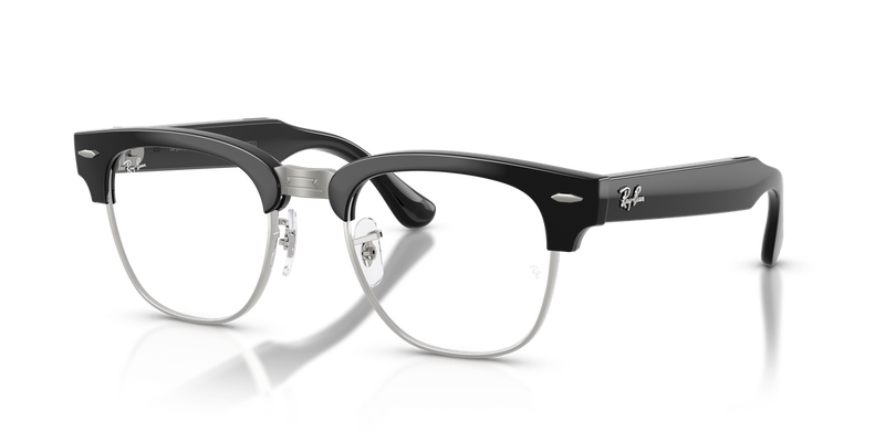 Ray-Ban Meta Audio Clubmaster in Black on Silver - Alternate View