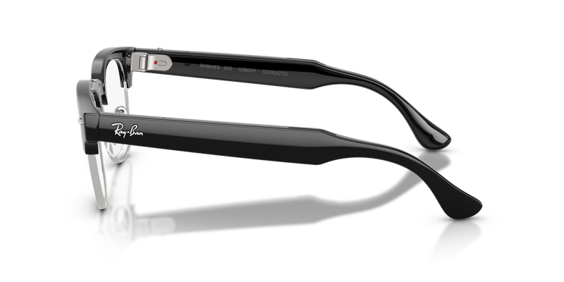 Ray-Ban Meta Audio Clubmaster in Black on Silver - Alternate View