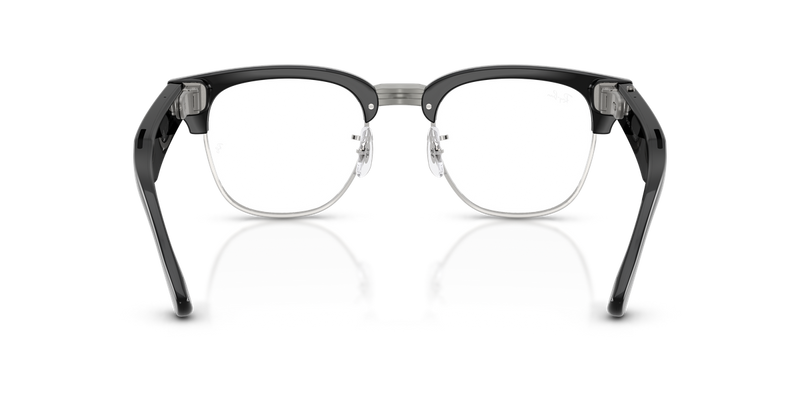 Ray-Ban Meta Audio Clubmaster in Black on Silver - Alternate View