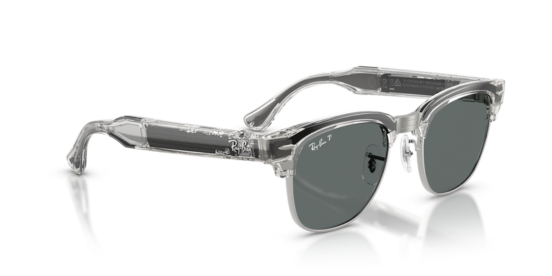 Ray-Ban Meta Audio Clubmaster in Transparent Iron Grey - Alternate View