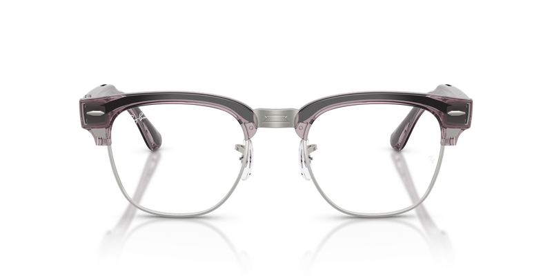 Ray-Ban Meta Audio Clubmaster in Transparent Orchid - Alternate View