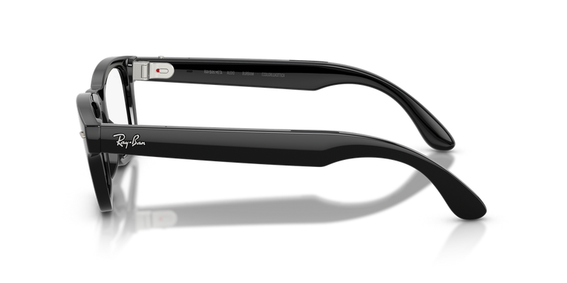 Ray-Ban Meta Audio Burbank Optics in Shiny Black (2000) - Side View