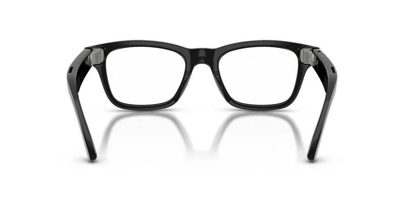 Ray-Ban Meta Audio Burbank Optics in Shiny Black (2000) - Back View