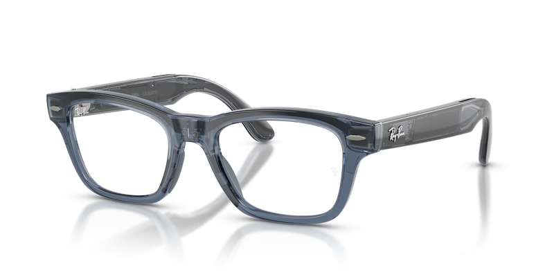 Ray-Ban Meta Audio Burbank Optics in Transparent Blue (8547) - Alternate View