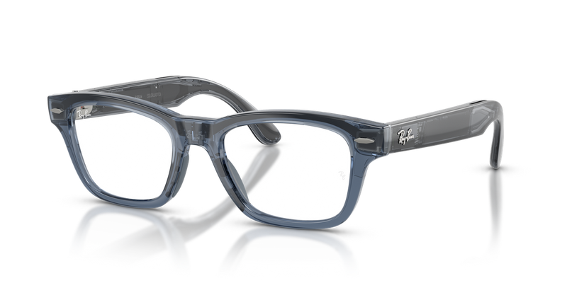 Ray-Ban Meta Audio Burbank in Transparent Blue - Alternate View