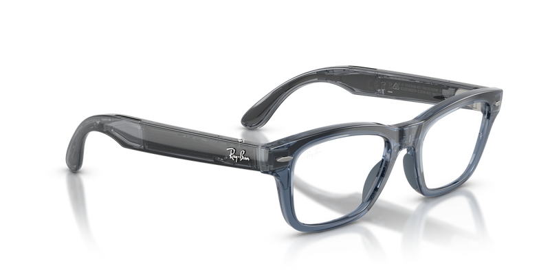 Ray-Ban Meta Audio Burbank in Transparent Blue - Alternate View