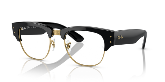 Ray-Ban MEGA CLUBMASTER - Black On Gold / Clear (2000)