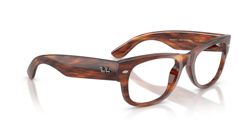 Ray-Ban MEGA WAYFARER II in Striped Havana - Alternate View