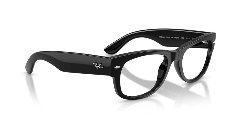 Ray-Ban MEGA WAYFARER II RX0832V in Black / Clear (2000) - Alternate View